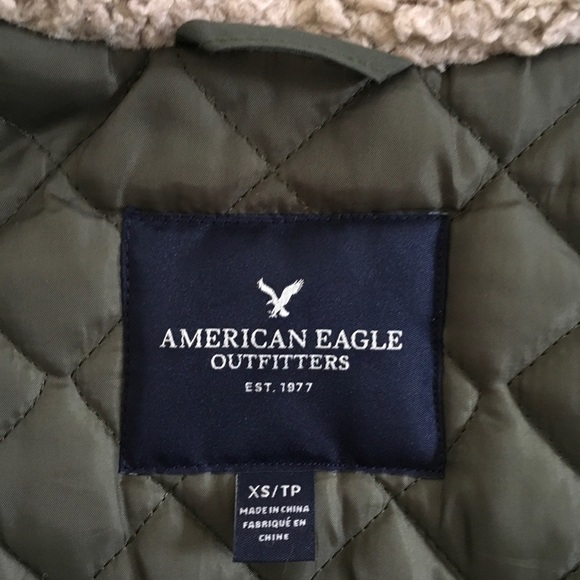 American Eagle Flight Bomber Jacket - Picture 7 of 8